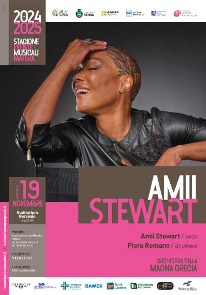 Amii Stewart e l’Orchestra della Magna Grecia a Matera