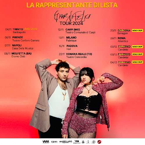 LA RAPPRESENTANTE DI LISTA conquista l'Europa con l'HAPPY DAYS TOUR 2025