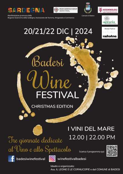 BADESI WINE FESTIVAL: il programma della Christmas Edition