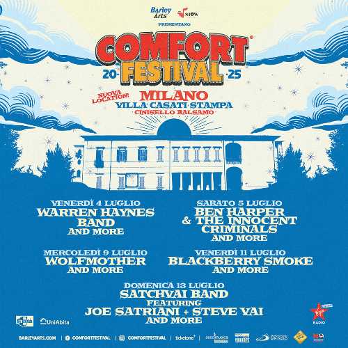 Comfort Festival 2025: una lineup spettacolare e un’esplosione di musica a Cinisello Balsamo