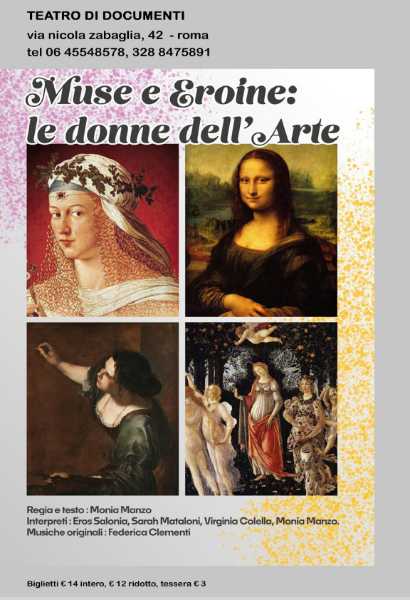 In scena al Teatro di Documenti “Muse & Eroine: le donne dell’Arte”