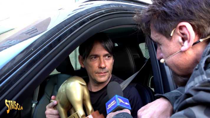 Simone Inzaghi riceve stasera il Tapiro d'oro dopo lo scudetto del Napoli