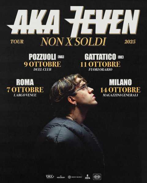 AKA 7EVEN torna con "NON X SOLDI": nuovo EP e tour nei club