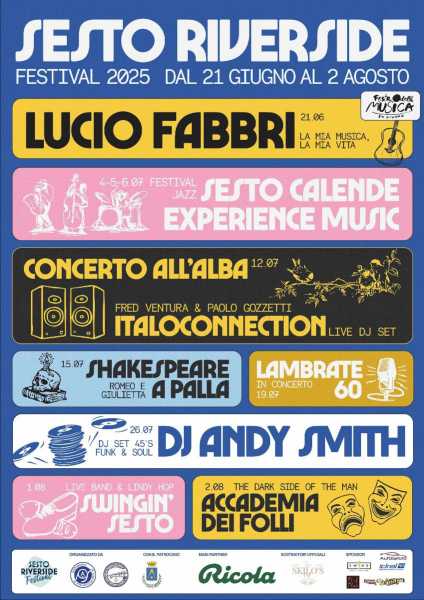 Sesto RiverSide Festival: sei settimane di musica e cultura sulle rive del Ticino
