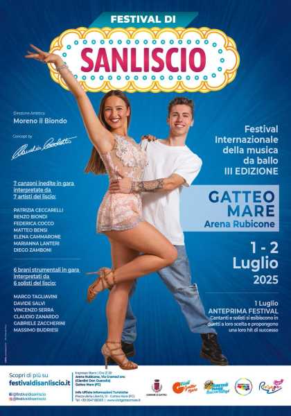 Festival di SANLISCIO 2025: torna la grande festa del liscio a Gatteo Mare