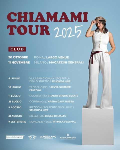 chiamamifaro annuncia le date del tour 2025: da luglio a novembre in tutta Italia