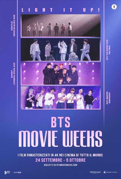 BTS MOVIE WEEKS celebra le iconiche performance della band sul grande schermo