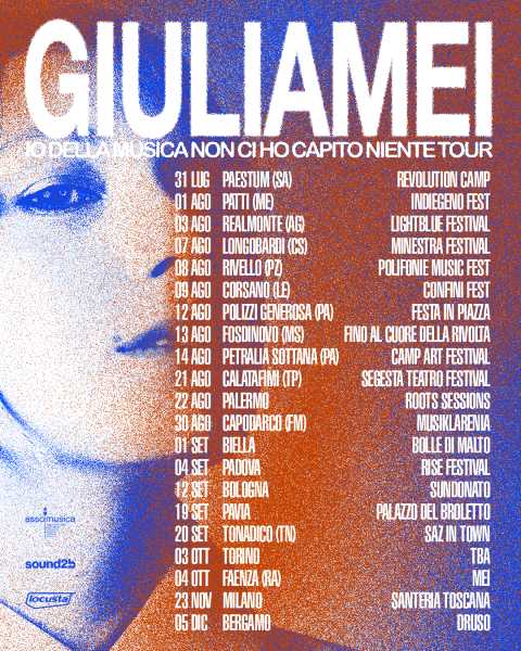 Giulia Mei conquista l'Italia con "Io della musica non ci ho capito niente tour"