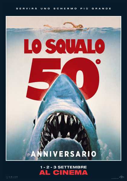 Lo squalo torna nei cinema per il 50° anniversario: l'evento imperdibile di settembre