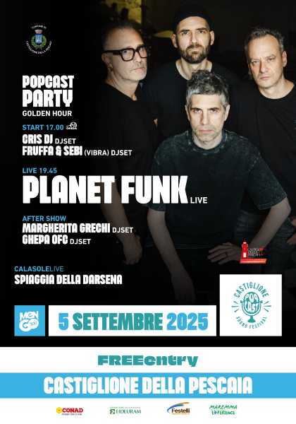 Planet Funk live al Calasole Live: gran finale del PopCast – Castiglione Sound Festival