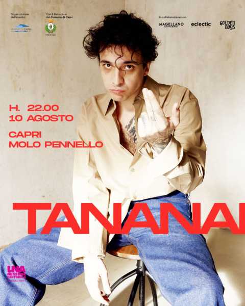 Tananai in concerto a Capri: l'evento del 10 agosto al Porto Turistico