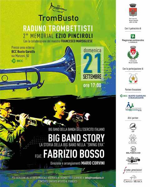 🎺TromBusto 2025: la tromba protagonista a Busto Garolfo con la Big Band dell’Esercito e Fabrizio Bosso