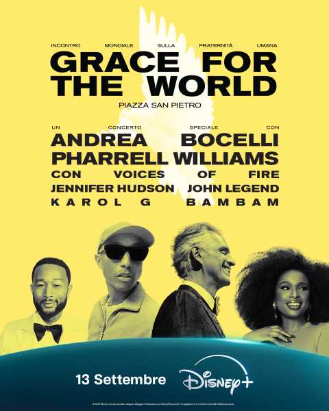 Grace for the World: il concerto evento in Vaticano con star mondiali e spettacolo di luci