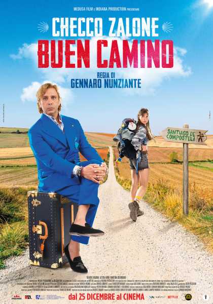 Checco Zalone torna al cinema a Natale 2025: ecco il poster di Buen Camino che fa impazzire il web