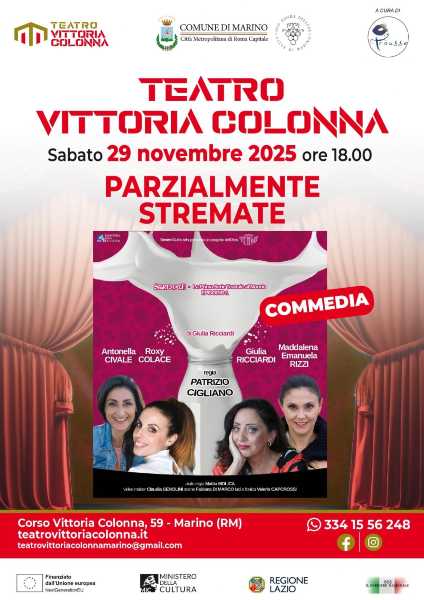 Weekend 29 e 30 novembre al Teatro Vittoria Colonna di Marino: Parzialmente stremate e Cappuccetto Rosso raccontato da noi