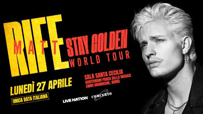 Matt Rife infiamma Roma: unica data italiana del “Stay Golden World Tour” all’Auditorium