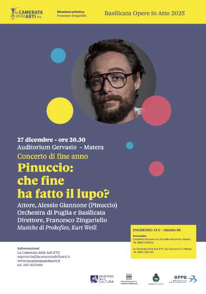 Pinuccio sconvolge “Pierino e il lupo”: a Matera la fiaba diventa satira politica e show sinfonico