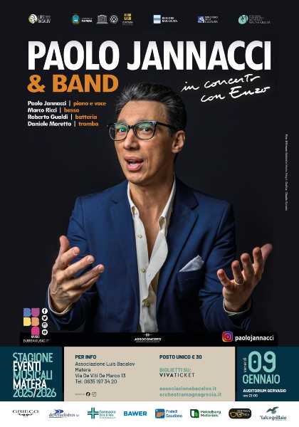 Paolo Jannacci porta Enzo a Matera: il concerto all’Auditorium Gervasio che farà venire i brividi