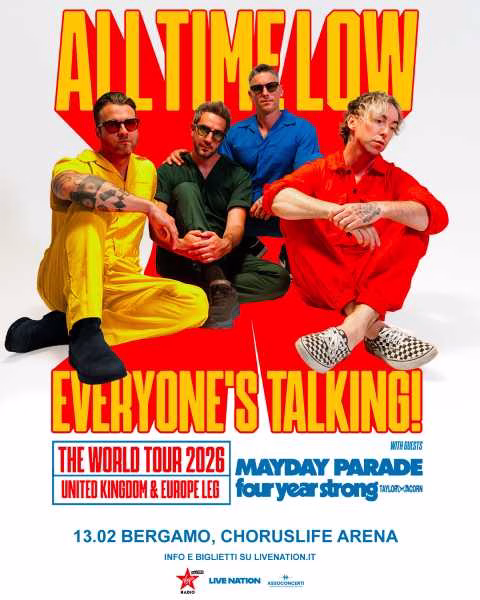 All Time Low tornano in Italia: unica data a Bergamo per il tour mondiale