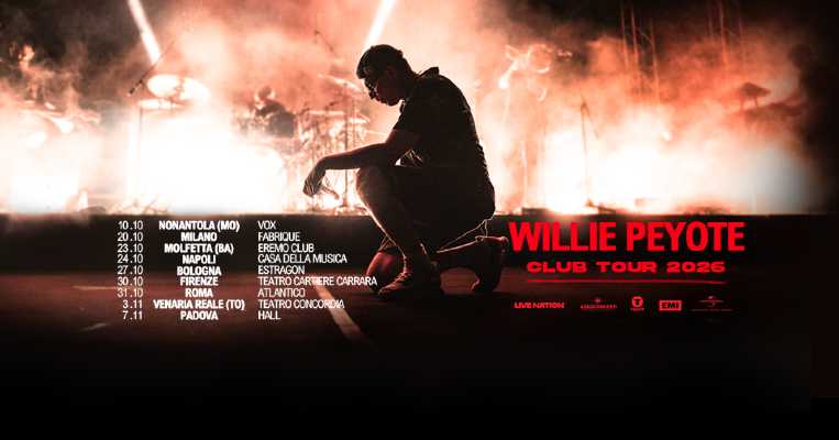 Willie Peyote torna dal vivo: date, città e il nuovo album che fa già parlare tutti